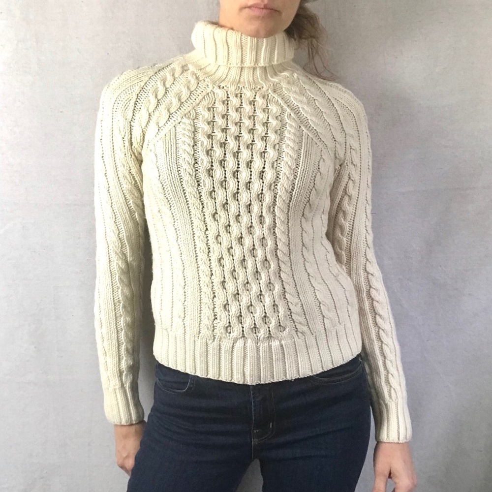 J.CREW Heavyweight wool turtleneck sweater